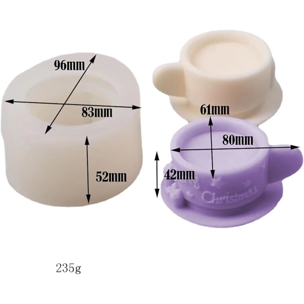 Julekop Resinform Juleform Kop Smykker Resin Casting Former Håndlavet Silikonform til Resinlysfremstilling Former Håndværk