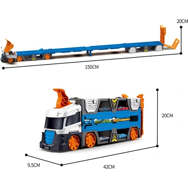 Autonkuljetusrekka Leikkiseti, Mega Hauler -kuljetusrekka Ejektio-Kilparadalla 4-8-vuotiaille Pojille