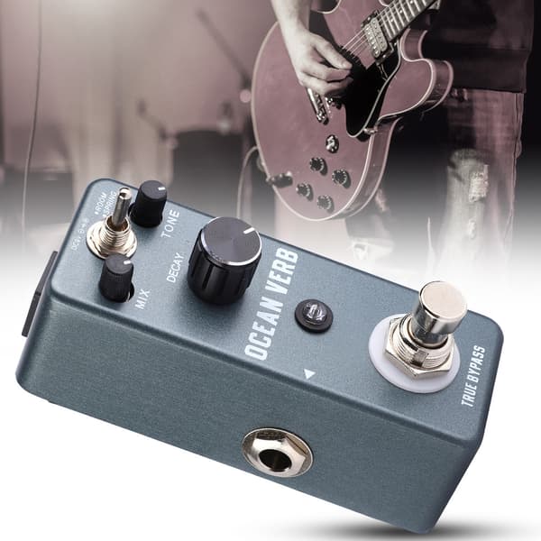 Mini Metal Shell Analog Vibe Gitarr Effekt Pedal med True Bypass Instrument Tillbehör