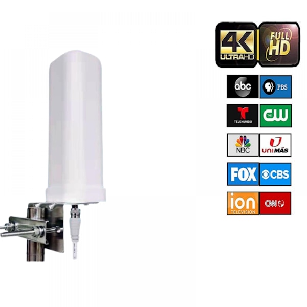 4G Omni-antenn för utomhusbruk, HDTV DVB-T2 ATSC högupplöst digital-TV