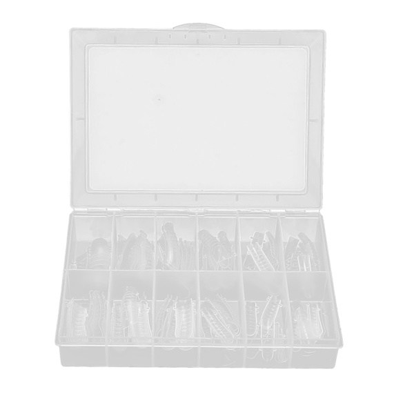 120 st falska nagelspetsar transparent färg artificiella falska nagelspetsar för nagelsalong DIY nagelkonst