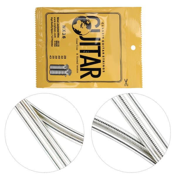 6 st/set Nylon Hållbara Klassiska Elektriska Gitarrsträngar NX-serien (NX36)
