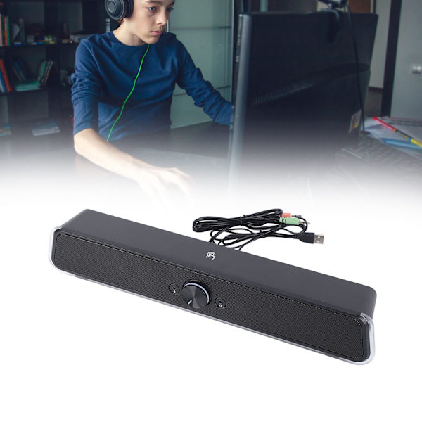 Bluetooth-högtalare med touchkontroll, RGB-dynamisk ljuseffekt, tydlig diskant, kraftfull bas, högtalare för hem och dator