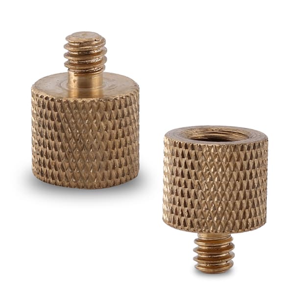 3/8\" hun til 1/4\" han messing stativadapter skrue til kamera lysstativ