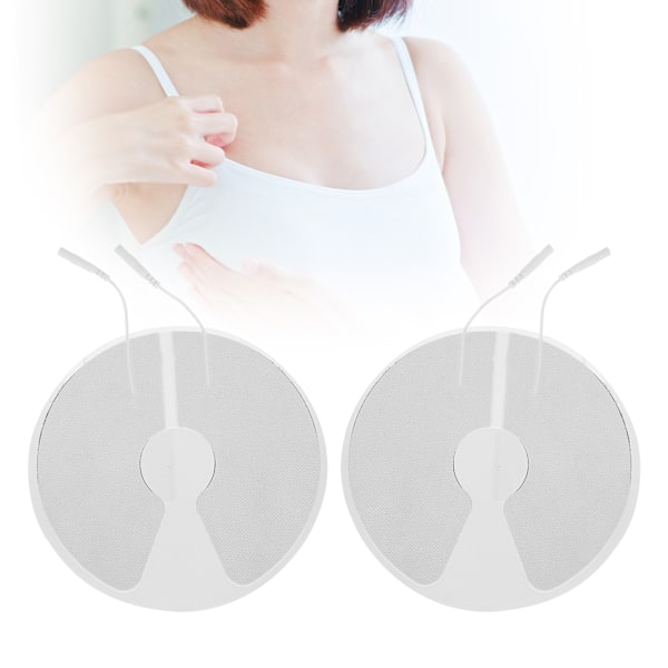 2 stk. NonWoven Fabric Chest Breast Electrode Pads for Electric TENS Physiotherapy Machine 16cm 6.3in