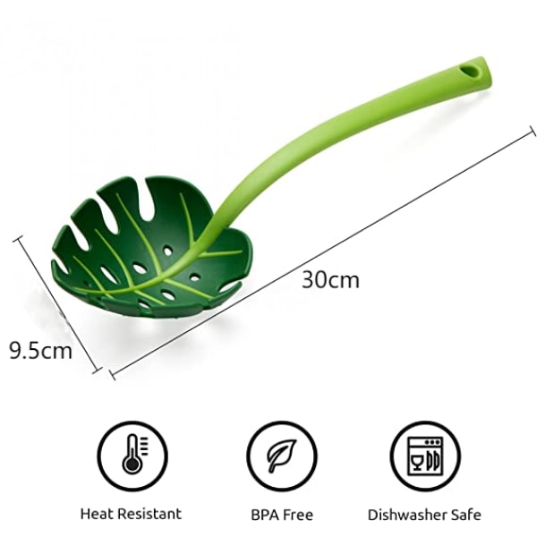 Köksmatlagningssked, non-stick gryta - kökssked utan bisfenol A, designad för matlagning Blandning av köksredskap sked