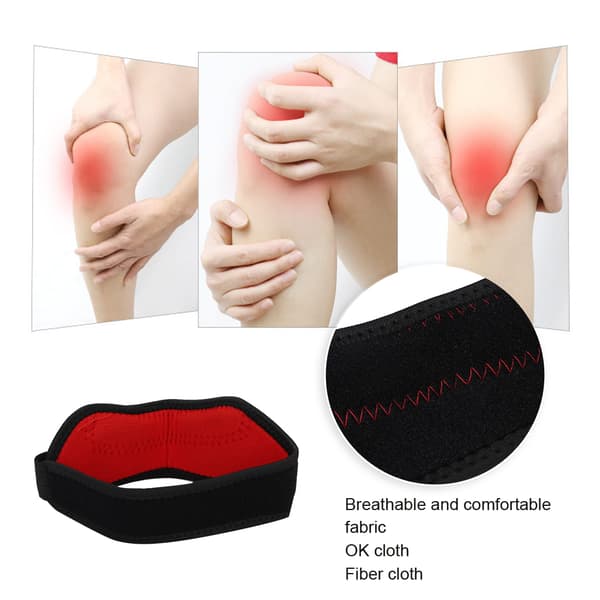 Utomhus Sport Knäskydd Protector Cykling Justerbar Andningsbar Elastisk Patella Rem Wrap