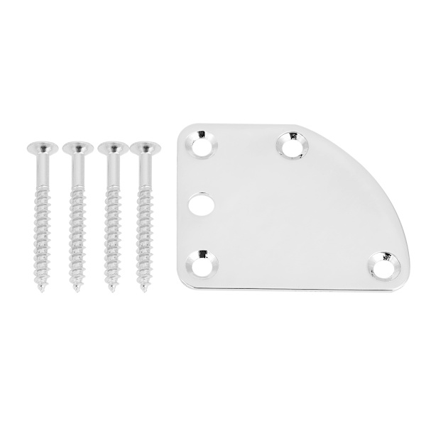 5-hulls nakkeplate for ST elektrisk gitar Deluxe Style DIY erstatningsdeler (sølv)