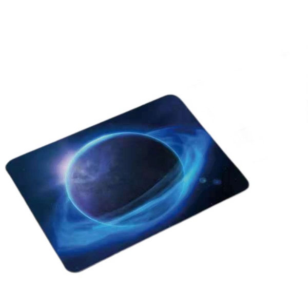 Oyun mouse pad 220x180x3 mm halkfri spelmusmatta kontorsmusmatta (planet) blå