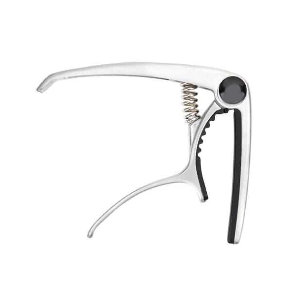 Gitarr Capo Clamp Key Tuner Zinklegering för Folk Gitarr Musikinstrument TillbehörSilver