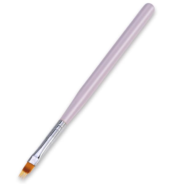 Gradient Neglebørste Maling Pen Tegnebørste Manicure Neglekunst Værktøj (Lyse Lilla)
