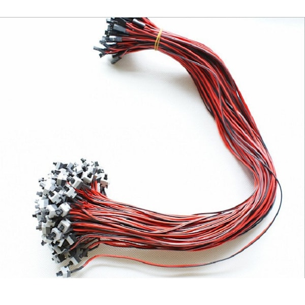 Omstartsbrytare kabel Datorbrytare kabel Chassi startkabel Värdbrytare kabel, 20pack