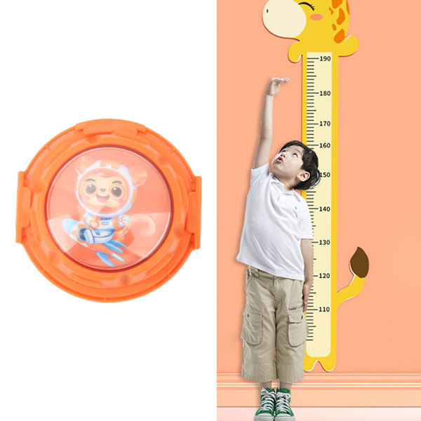 Touch Højdesprings Tæller Børn Lysende Højde Træner Vertikal Spring Tester Med Stemme Tæller Højde Diagram Orange