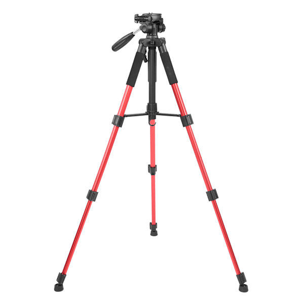 Zomei Q111 hopfällbart stativ i aluminiumlegering med panorering för SLR DSLR digitalkamera (röd)