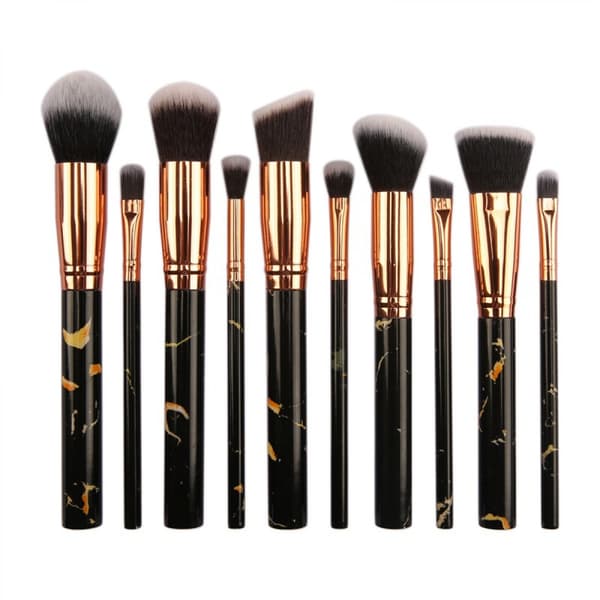 Makeup Børster Sæt Professionel Marmor Makeup Børste Bærbar Kosmetiske Børster til Løs Pudder