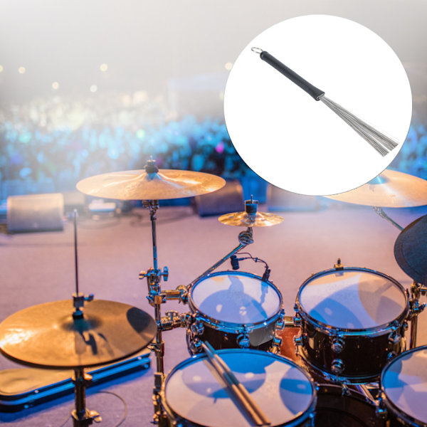 2 kpl Säädettävät Silmukkakuituiset Rumpuharjat Jazz-rumpukapuloille Musiikkivarusteet