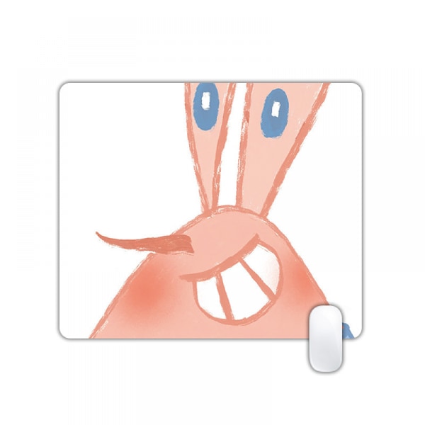 Oyun mouse pad dator musmatta skrivbordsunderlägg tecknad mönster halkfri gummibas musmatta 180*220*2mm vit