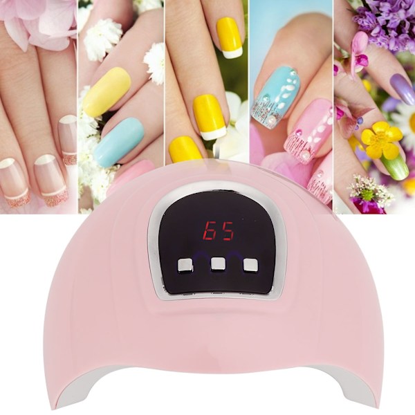 54W Nagelgel Härdande Ljus 18 Ljus Chips Infraröd Sensor LCD Digital Display Nagellack Torkljus