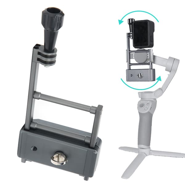 Sunnylife Kamerastabilisator Monteringspladeadapter til GoPro9/8/Osmo Action/Osmo Mobile 3/4