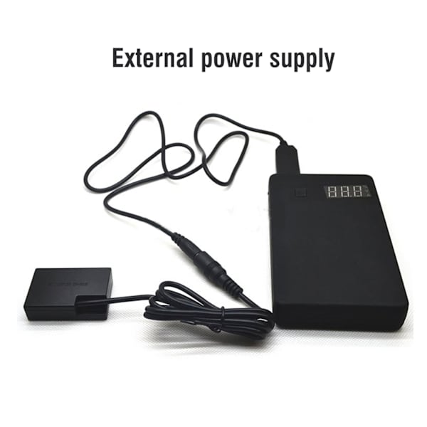 Dr E18 (LP-E17) Dummybatteri för Canon EOS-760D EOS 760D T6i 750D 8000D Kamera