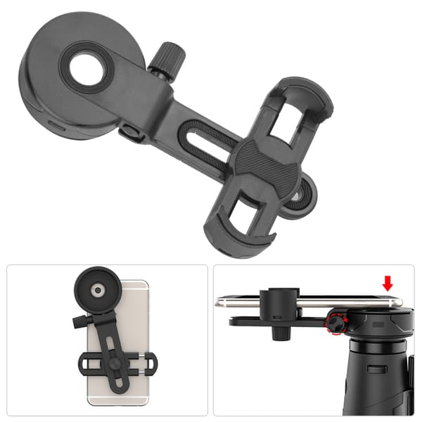 CM-8L Universal telefonklips skytebrakett for teleskop astronomisk mikroskopforbindelse