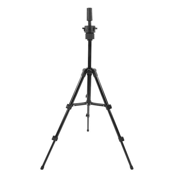 Tripod Parykkhode Formholder Stativbrakett Aluminiumlegering Falsk Hodefasong Stativ Svart