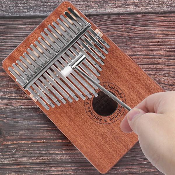 17-toners Kalimba bærbar Sapele tommelfingerpiano med hammer Nybegynner musikkinstrument