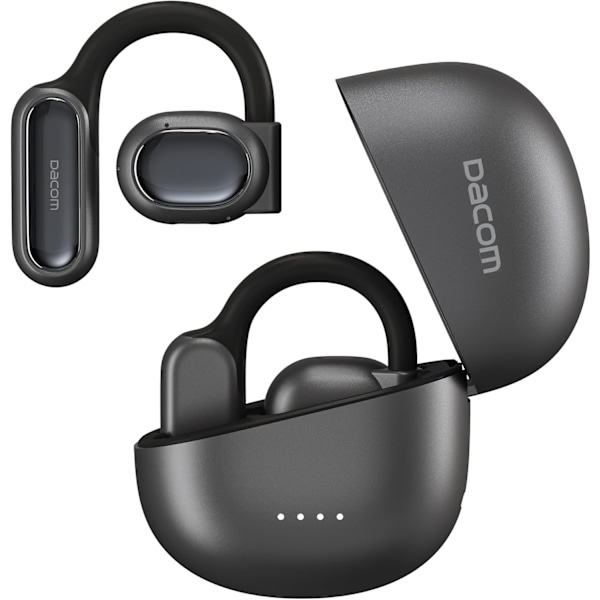 Åpne øre-hodetelefoner Bluetooth 5.3, True Wireless Open Ear Earbuds ENC Clear Talk med 16,2 mm dynamiske drivere 45 timer spilletid trådløs