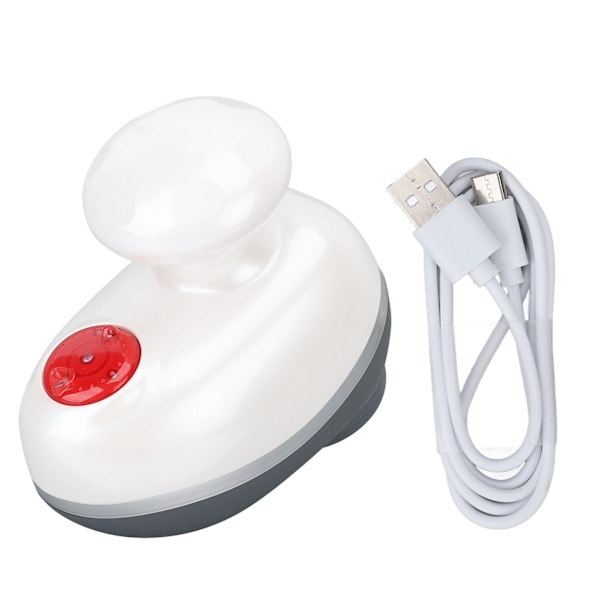 Muscle Relaxing Massage Machine High Frequency Tapping USB Rechargeable Deep Tissue Fascia Massager White