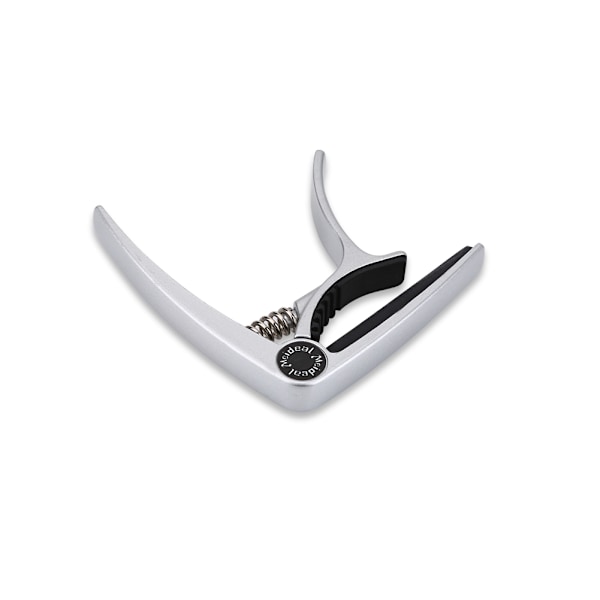 Enhånds Quick Change Metal Guitar Capo Klemme til Klassiske Guitarer Sølv