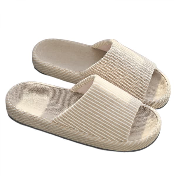 Hjemmesko til kvinder med åben tå, bløde slip-on hjemmesko til indendørs komfort (6.5-7.5)