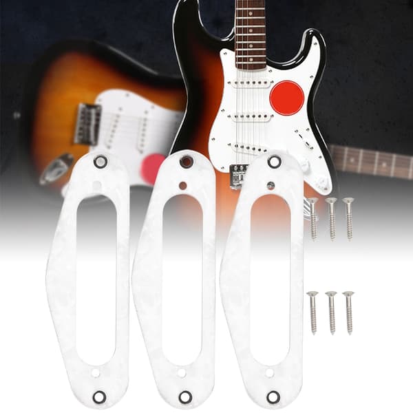 3 st Pickup Ram Plast Elektrisk Gitarr Pickup Monteringsring för T Style Elektrisk Gitarr