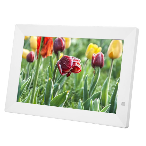10 tums digital fotoram 1024x800 Mänsklig kropps induktion MP3 MP4 klockkalender elektronisk bildram 100‑240V EU-kontakt