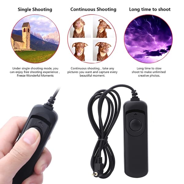 YouPro YP-20 E3 Bærbar Kablet Utløserfjernkontroll for Canon 70D 500D 700D 550D 600D 60D