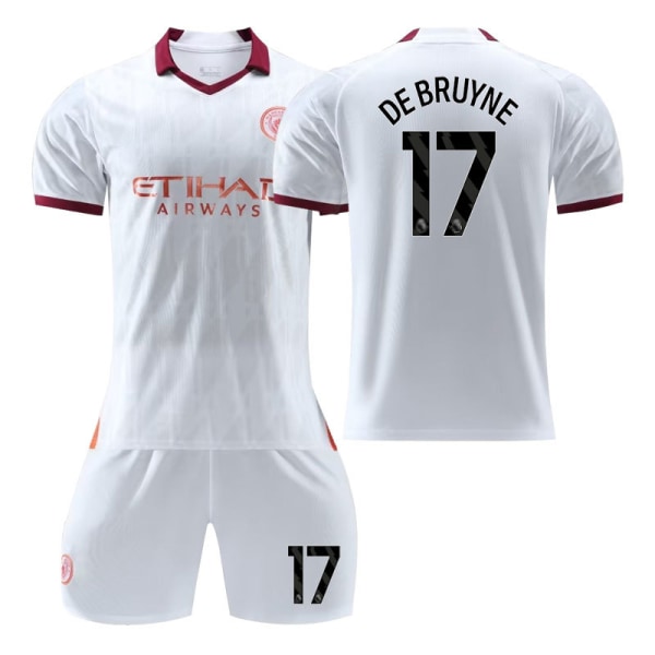 23/24 Manchester City bortebarnedrakt 17 DE BRUYNE Children's size22