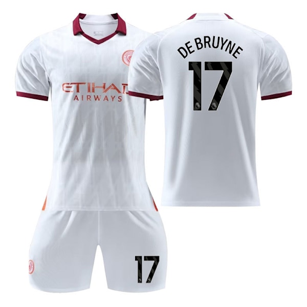 Manchester City bortaställ för barn 2023/24 17 DE BRUYNE Children's size26