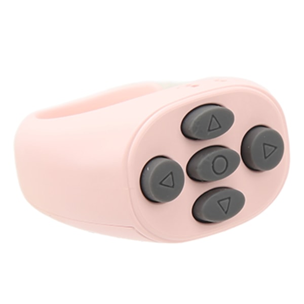 JX05S Ring Phone Remote Portable App Page Turner 10M Control Scrolling Ring Clicker för Telefon Tablet Kamera Rosa