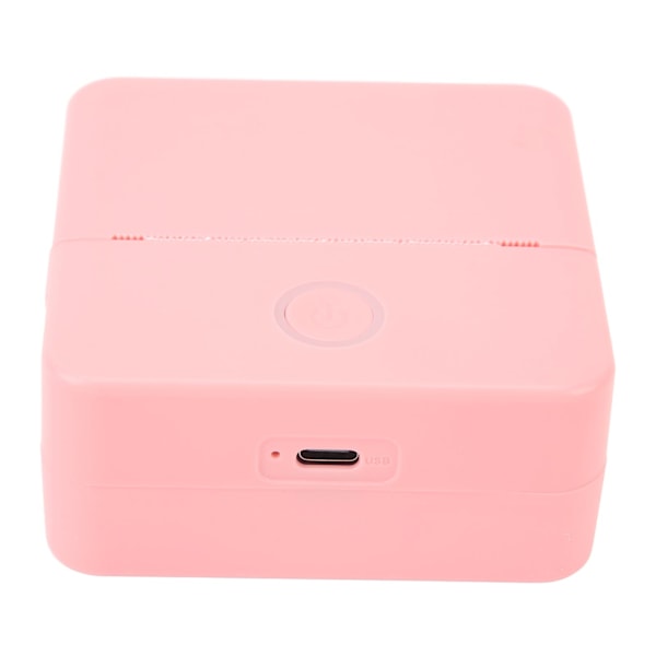 Mini bärbar termisk skrivare bläckfri ficksskrivare med APP för bilder Retro stil foton kvitton anteckningar listor etikett memo QR-koder X33 Rosa