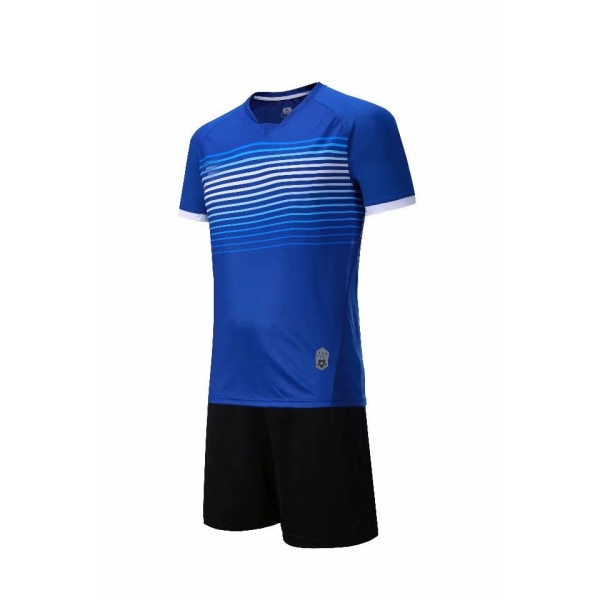 Premium Boys Soccer Wear Sport Team Träningskläder | Tröjor och shorts | Boys & Girls Youth.blue—S