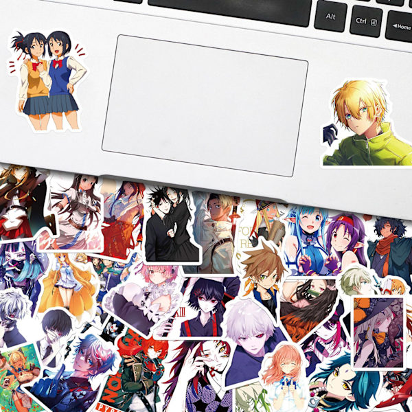 Anime-hahmojen tarrat, 200 kpl setti, vedenkestäviä ja UV-kestäviä, täydellisiä kaikille laitteillesi