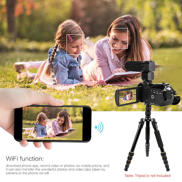VBESTLIFE HDV Z20 3,0 tum IPS-skärm WIFI 16x digital zoom 1080P DV digitalkamera