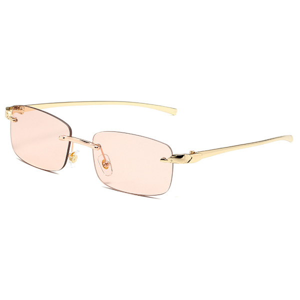 Solbriller til kvinder og mænd Retro Aviator Square Goggle Classic Frame briller