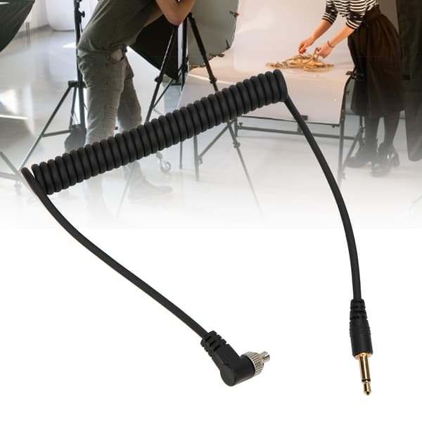 PC-3.5mm Flash Lys Synkron Ledning PC Line Kamera og Blitzlampe Tilslutningskabel