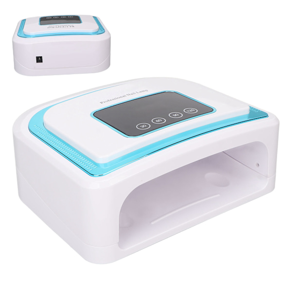 120W UV-gel nagellampa Snabbhärdande 4 Timers LCD-skärm Infraröd sensor Nagelgel Ljus 100‑240V