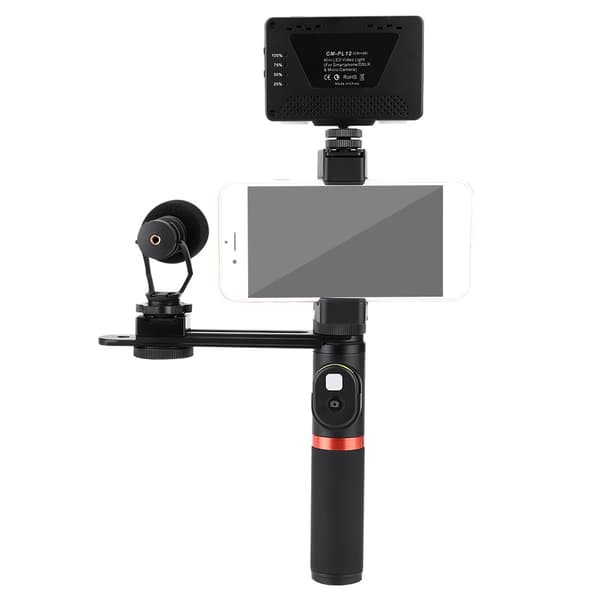 ViewFlex VF-H6 Smarttelefon Håndgrep Bluetooth Kontrollhåndtak Stabilisator med LED
