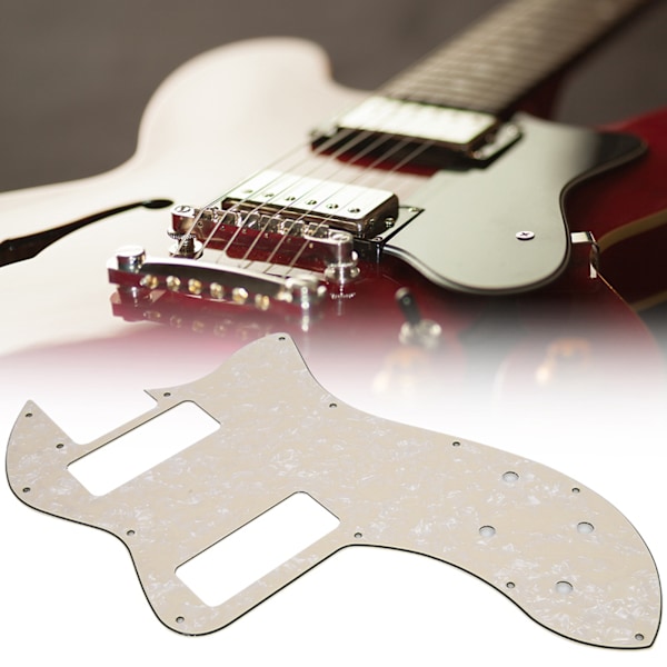 Sähkökitaran Pickguard Pick Guard Musiikki-instrumenttien tarvikkeet TL:lle (Helmivalkoinen)