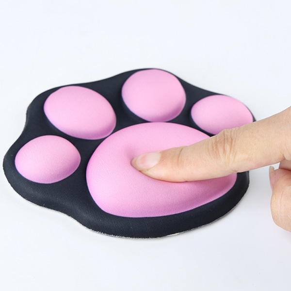 Ergonomiskt söt kattklo silikon mus handledsstöd, effektivt minska handledströtthet och smärta