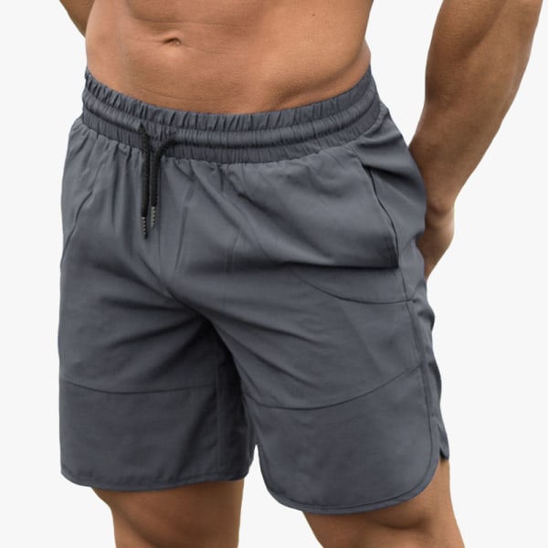 Herrbadshorts Snabbtorkande Boardshorts Badkläder Badkläder Badkläder  grå—L