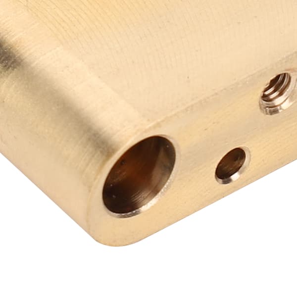 Tremoloblock i mässing, enkelrocksystem, 74 mm, lämplig för Fender/SQ/CV-gitarrstall