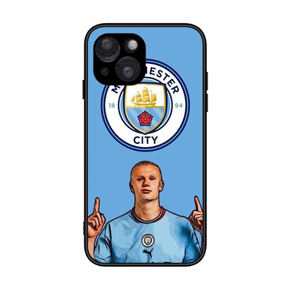 Man City FC Erling Haaland 2022/23 Första Laget Mjukt Gel Skal Kompatibelt Med iPhone 13